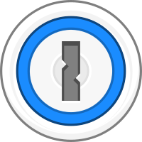 Scalable Vector Graphics (SVG) logo of 1password.com