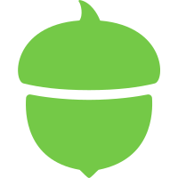 Scalable Vector Graphics (SVG) logo of acorns.com