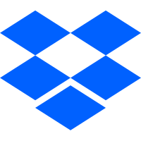 Scalable Vector Graphics (SVG) logo of dropbox.com