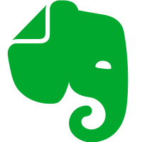 Scalable Vector Graphics (SVG) logo of evernote.com