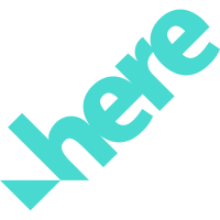 Scalable Vector Graphics (SVG) logo of here.com
