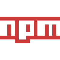 Scalable Vector Graphics (SVG) logo of npmjs.com