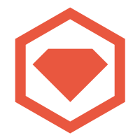 Scalable Vector Graphics (SVG) logo of rubygems.org