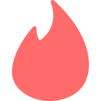 Scalable Vector Graphics (SVG) logo of tinder.com
